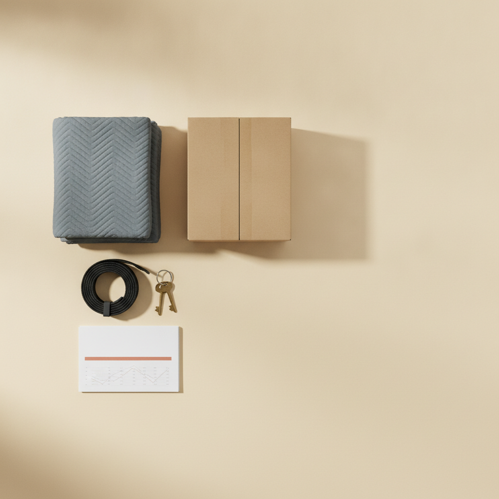 Moodboard: warmes Creme, Anthrazit, ein Terracotta-Akzent